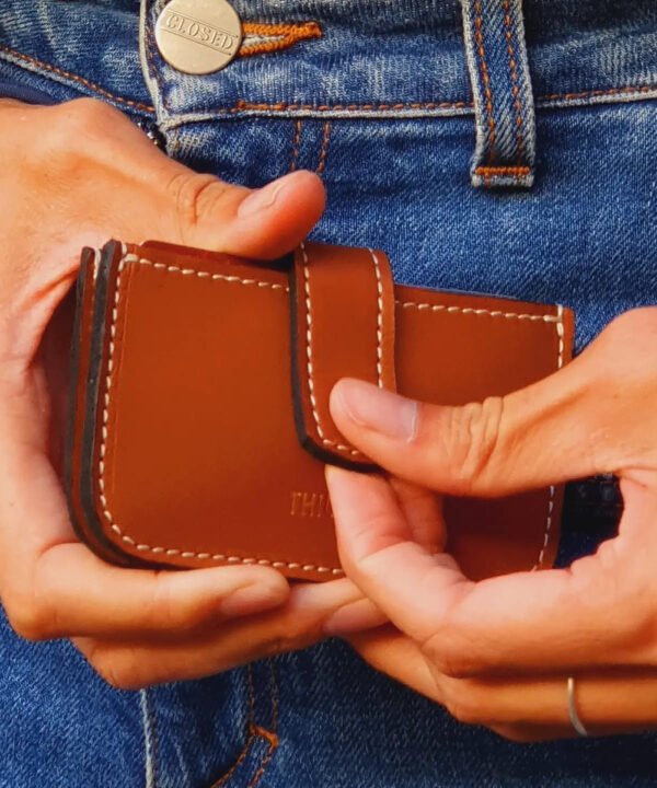 Porte-cartes en cuir