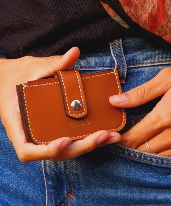 Porte-cartes en cuir