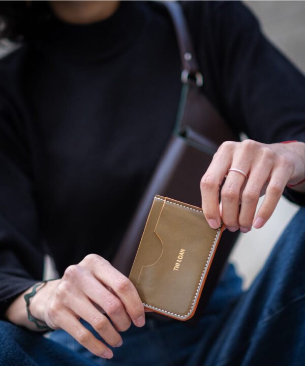 Porte-cartes en cuir