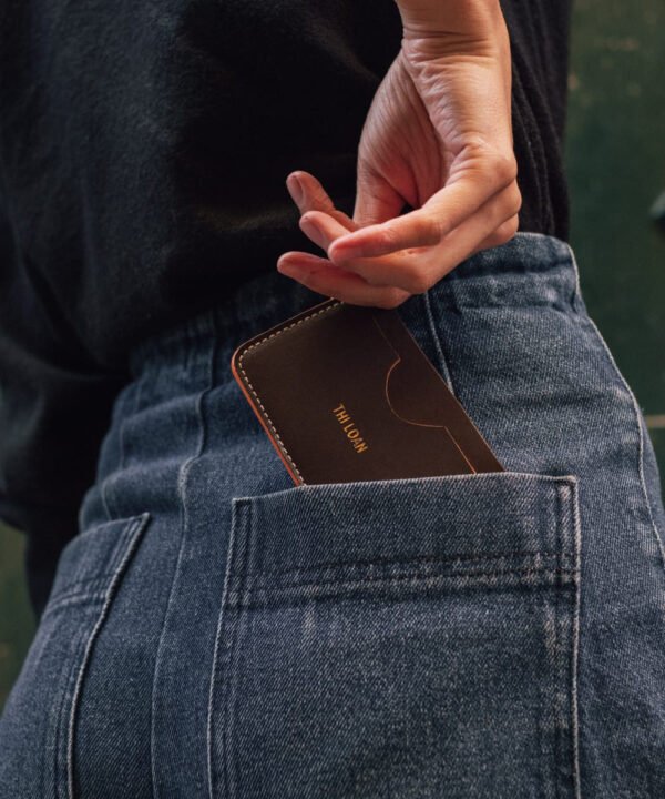 Porte-cartes en cuir